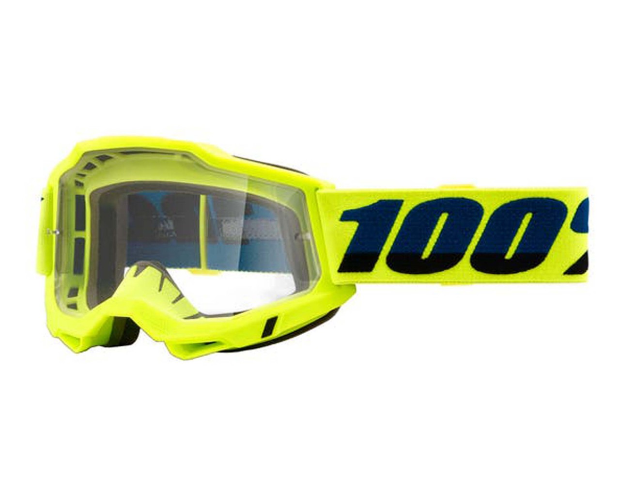 100% Accuri Generation 2 goggle - anti fog mirror lens | Fluo Yellow