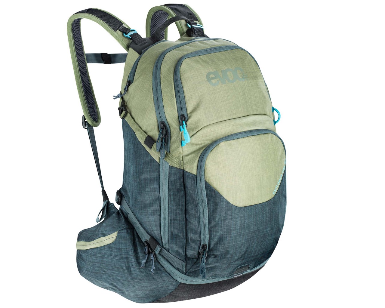 Evoc Explorer Pro 26 litres bike backpack | heather light olive-heather slate