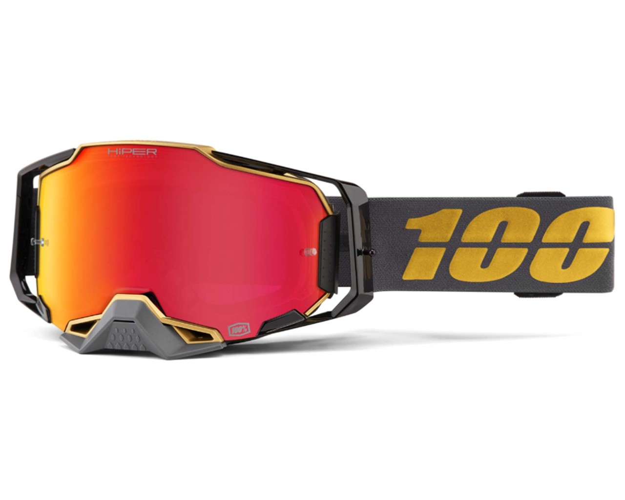 100% Armega HiPER Goggle - Spiegelglas Sportbrille | Falcon 5