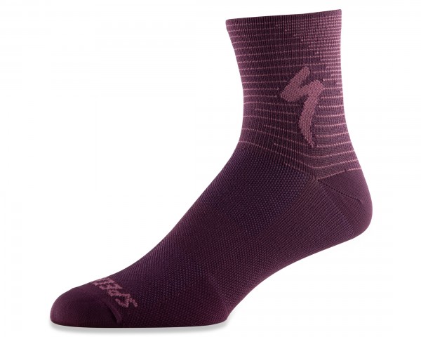 Specialized Soft Air Road Mid Socks | cast berry-dusty lilac arrow