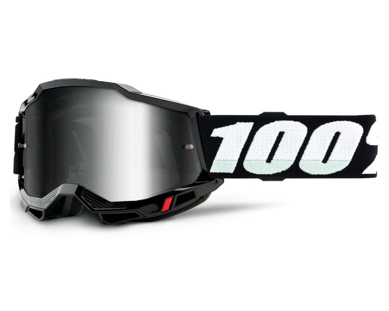 100% Accuri 2 Goggle - Spiegelglas Sportbrille | black