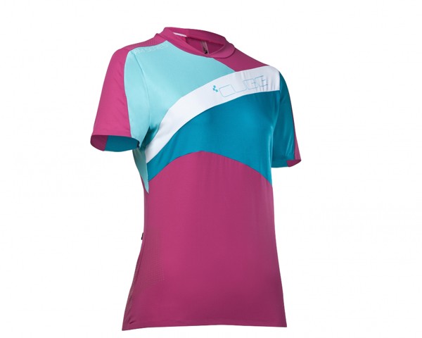 Cube AM WLS Roundneck Jersey S/S | berry/blue