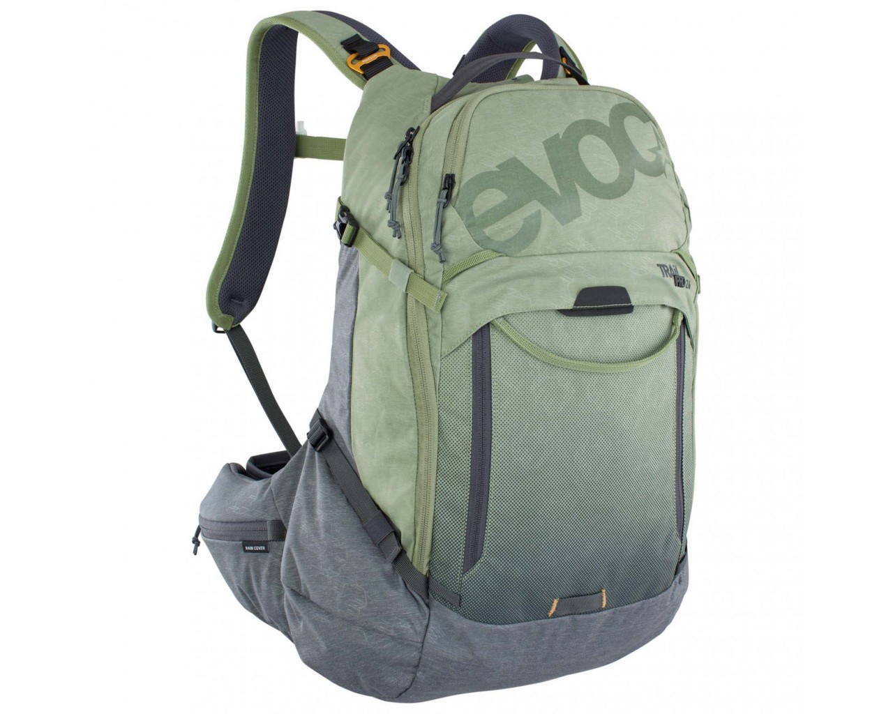 Evoc Trail Pro 26 litres Protector backpack | light olive-carbon grey