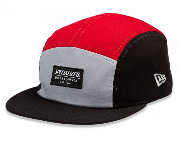 Specialized New Era 5-Panel Hat with Patch | black-red