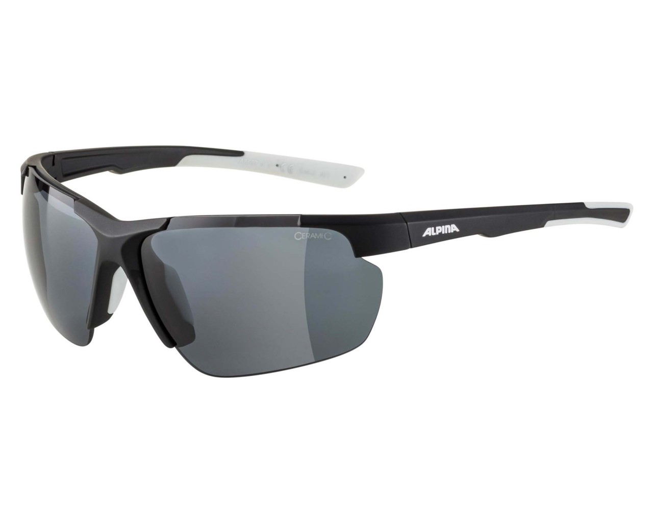 Alpina Defey HR sports glasses | black-white matt