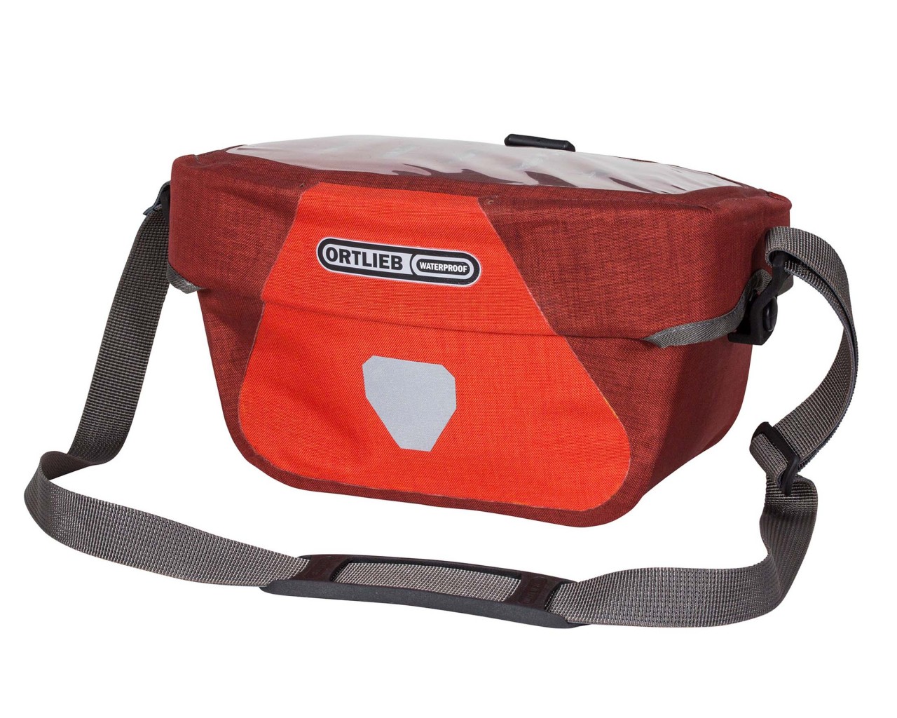Ortlieb Ultimate Six Plus 5 litres waterproof Bicycle handlebar bag without Mounting Set PVC free | red-dark chili