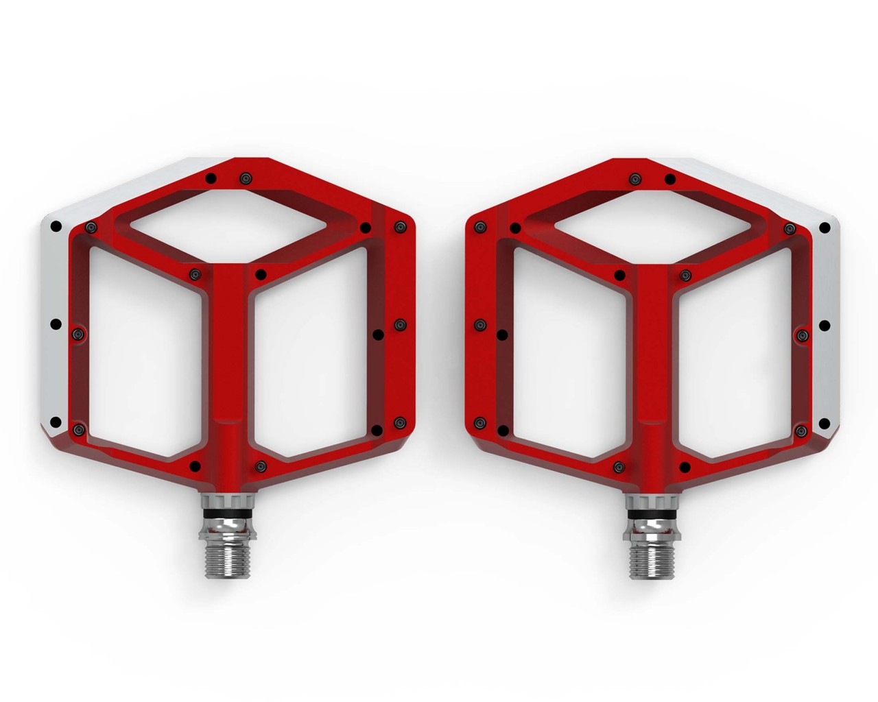 Cube ACID Pedals FLAT A1-CB (pair) | red