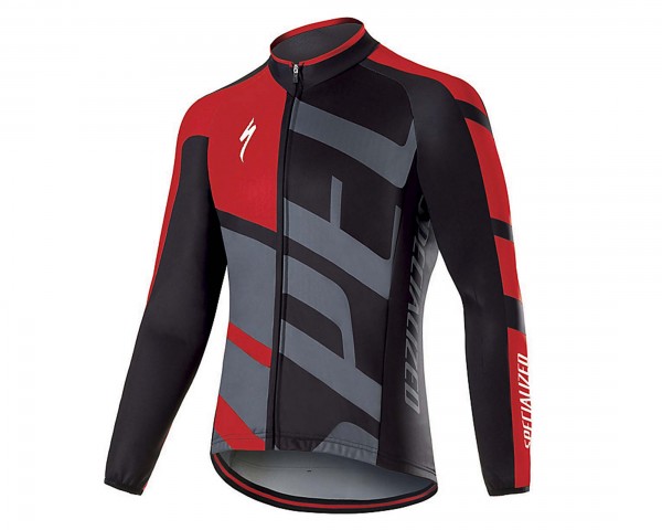 Specialized Element RBX Comp Logo Langarm-Trikot | red-anthracite