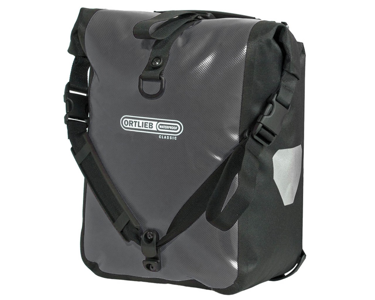 Ortlieb Front-Roller Classic QL2.1 waterproof cycle bags (pair) | asphalt-black