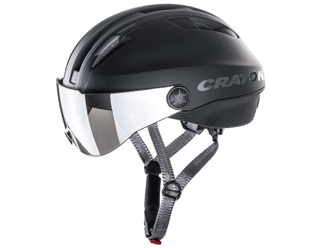 Cratoni Evo Visor-Bike Helmet | black-anthracite matt