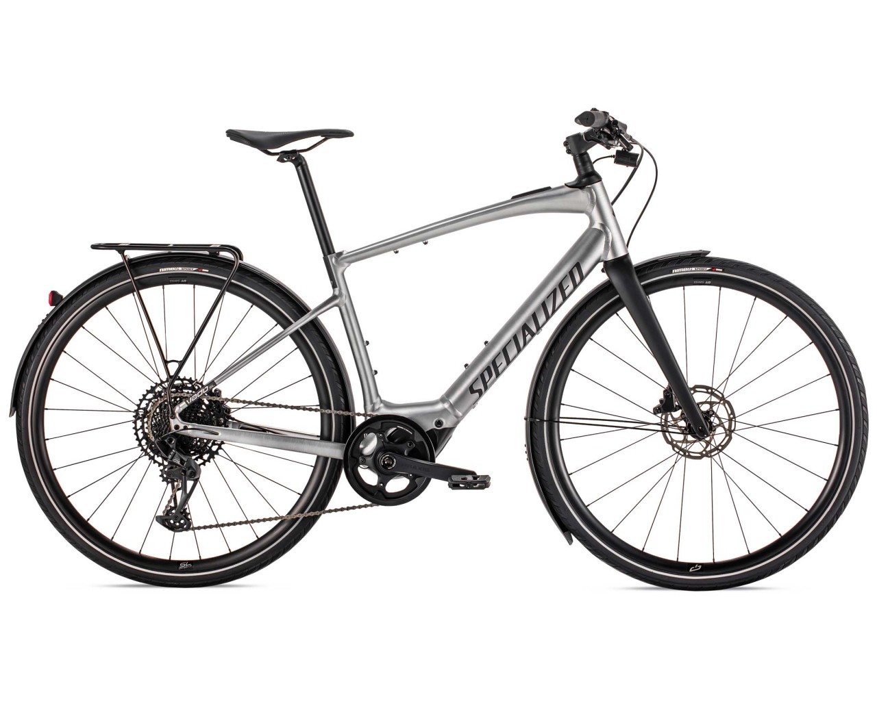Specialized Vado SL 5.0 EQ - Elektro Trekking Bike 2022 | brushed aluminum-black reflective