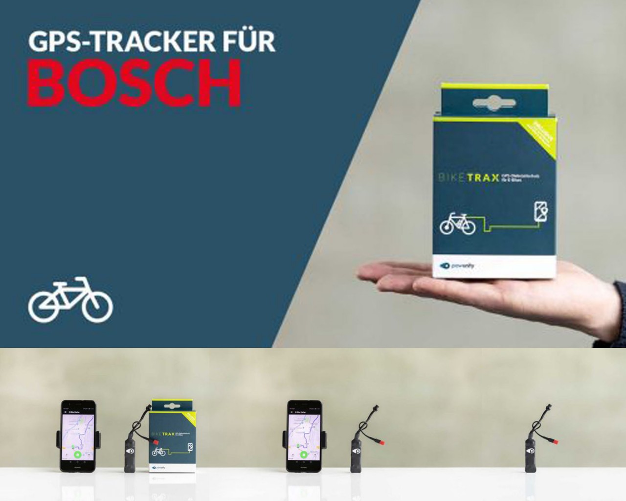 PowUnity BikeTrax GPS Tracker für E-Bikes - Bosch Generation 4