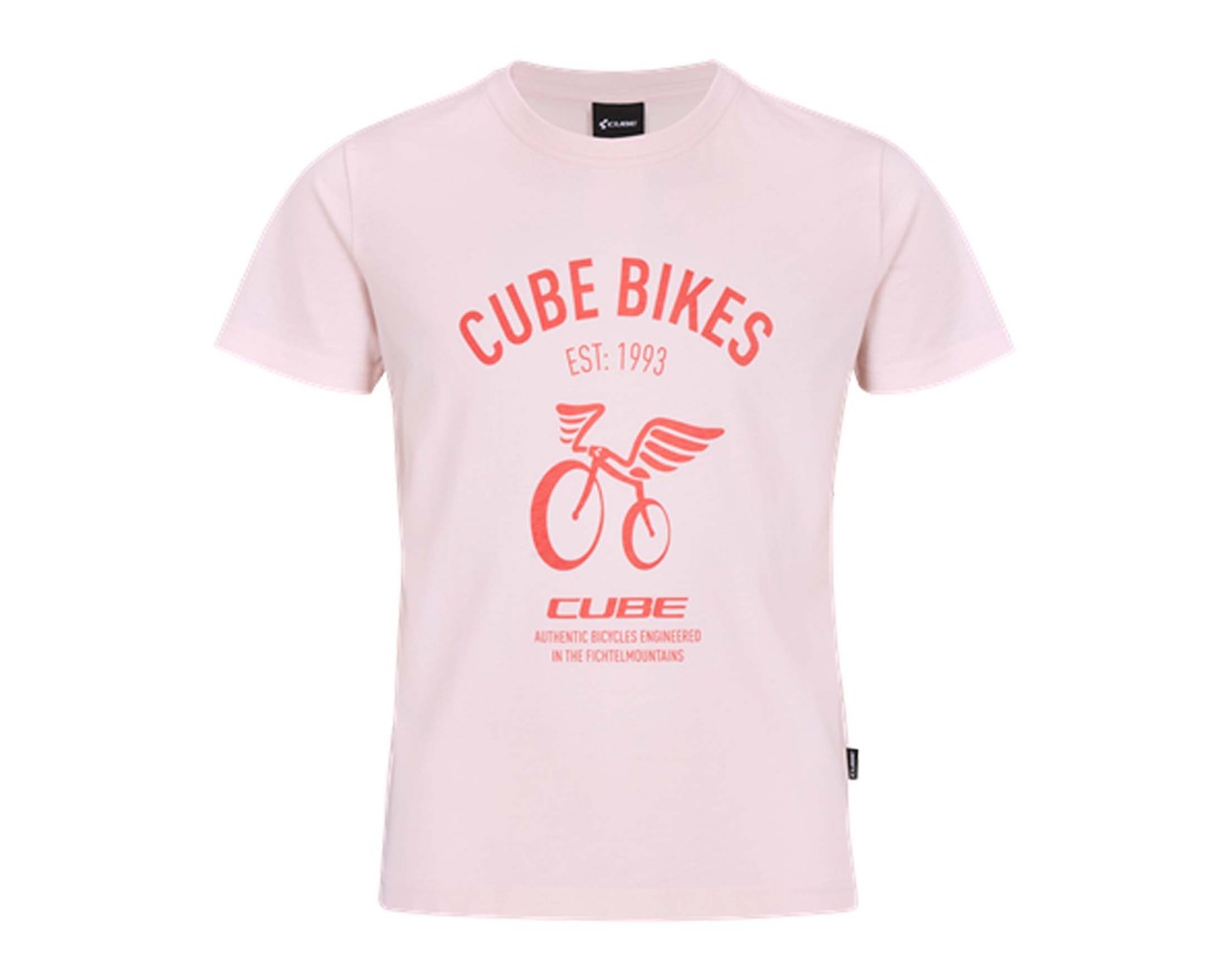 Cube Junior Organic T-Shirt Wings | rose