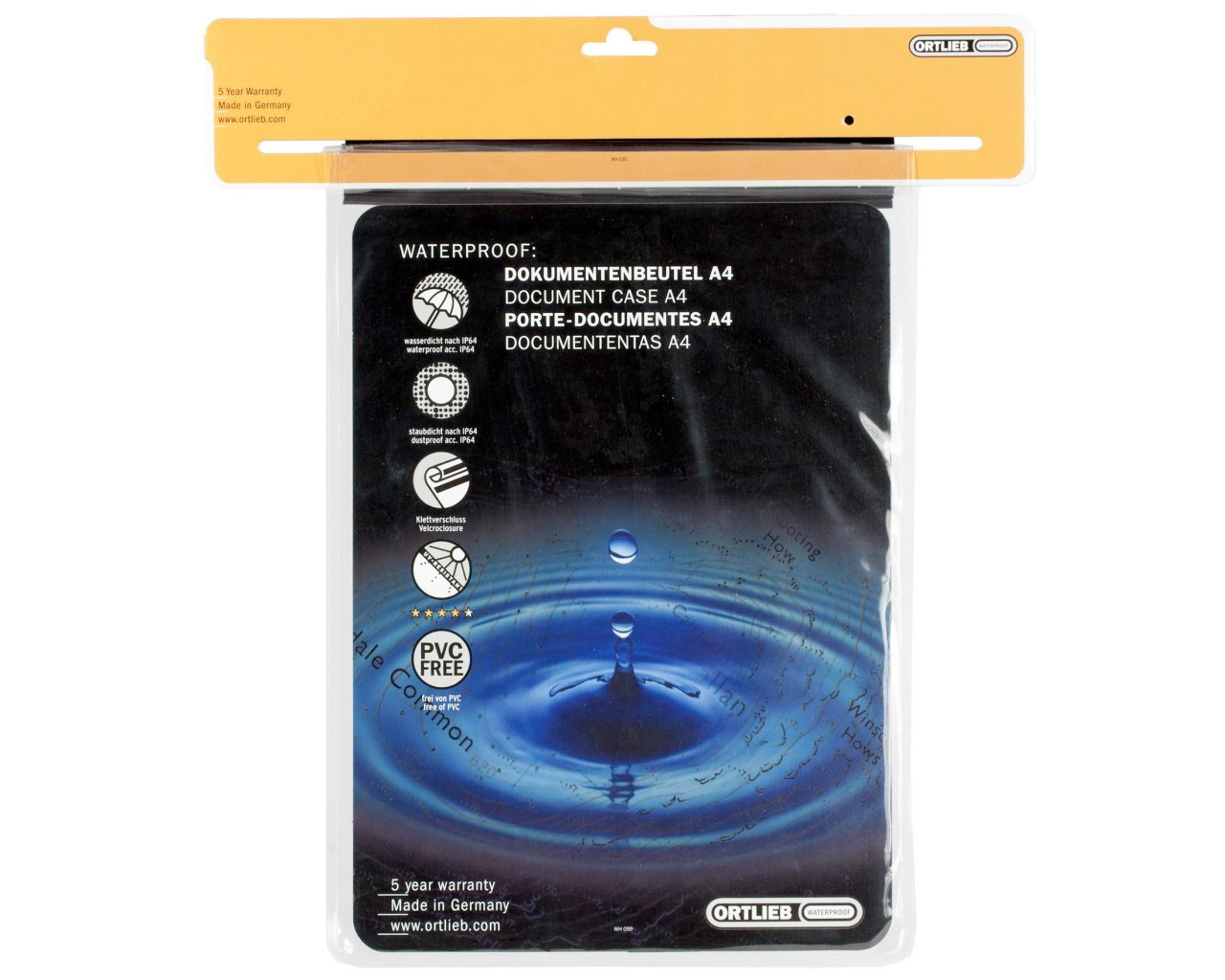 Ortlieb waterproof document bag | transparent - A4