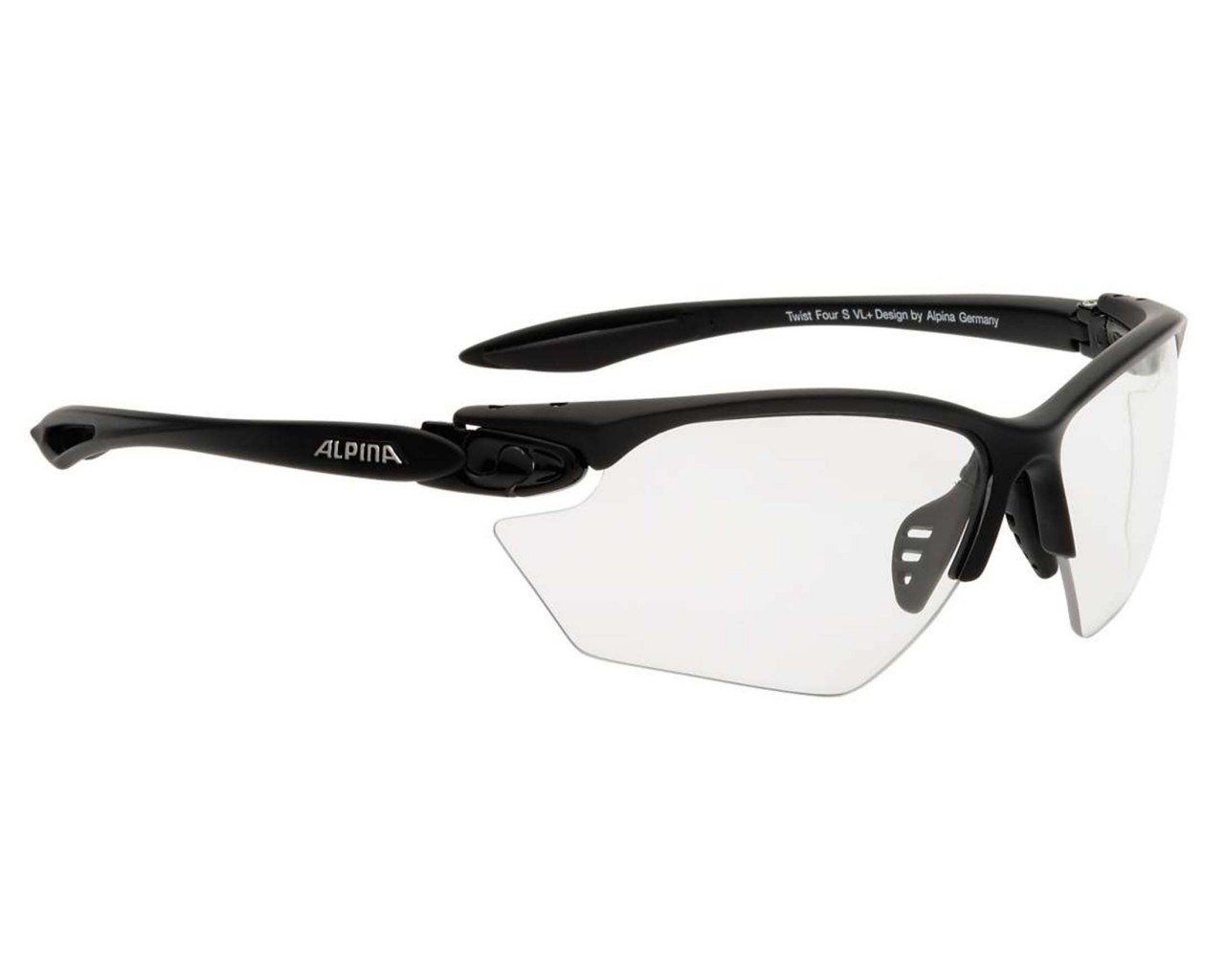 Alpina Twist Four S VARIOFLEX+ Fahrrad-Brille Gläser Black | black-matt