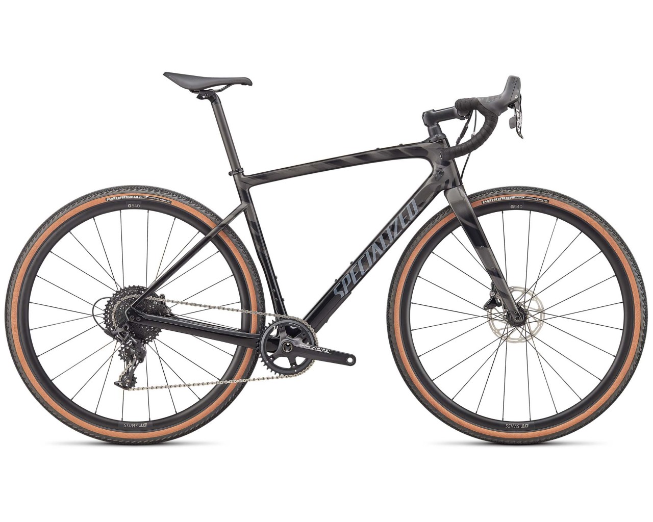 Specialized Diverge Sport Carbon - Gravel Bike 2022 | gloss smoke-black-transparent-chrome-wild