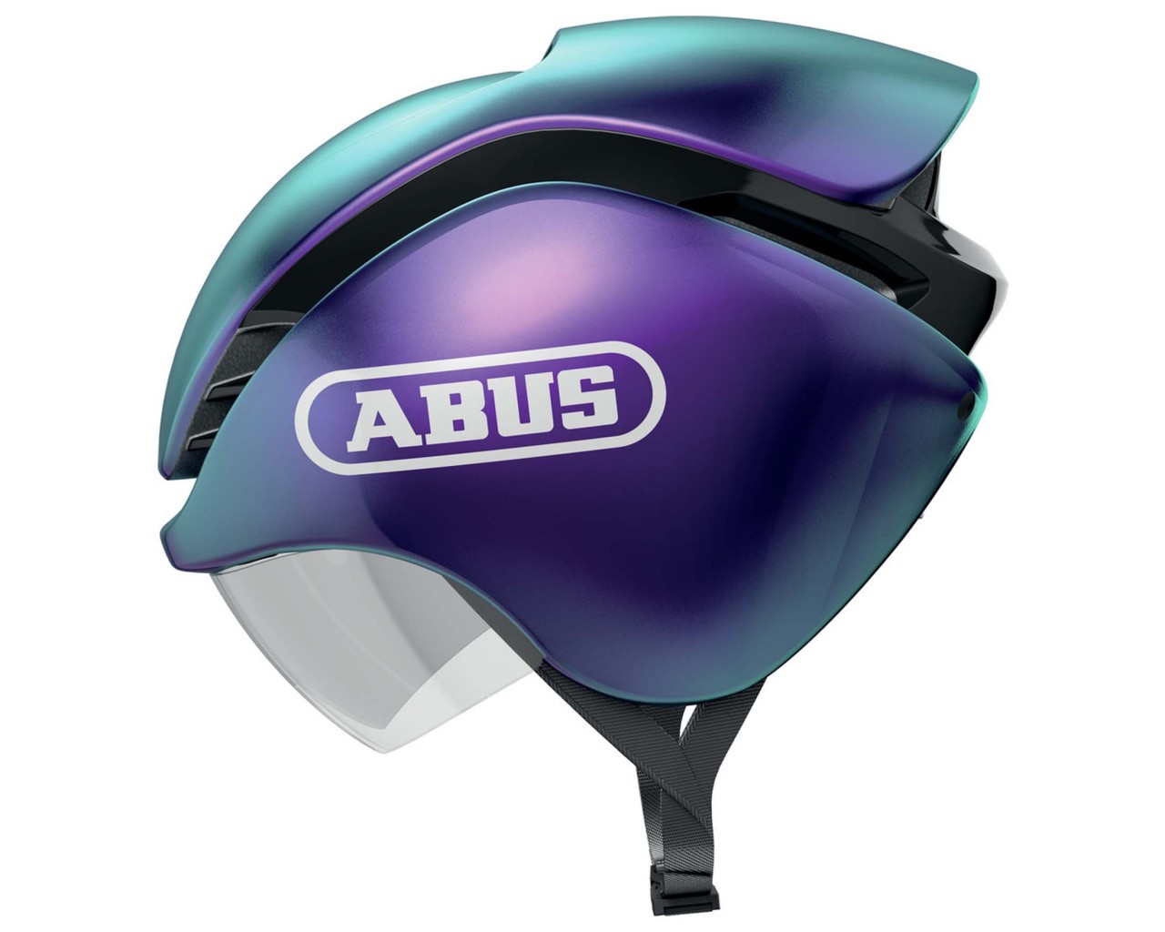 Abus GameChanger TRI Rennrad/Triathlon Fahrradhelm | shiny flip flop purple