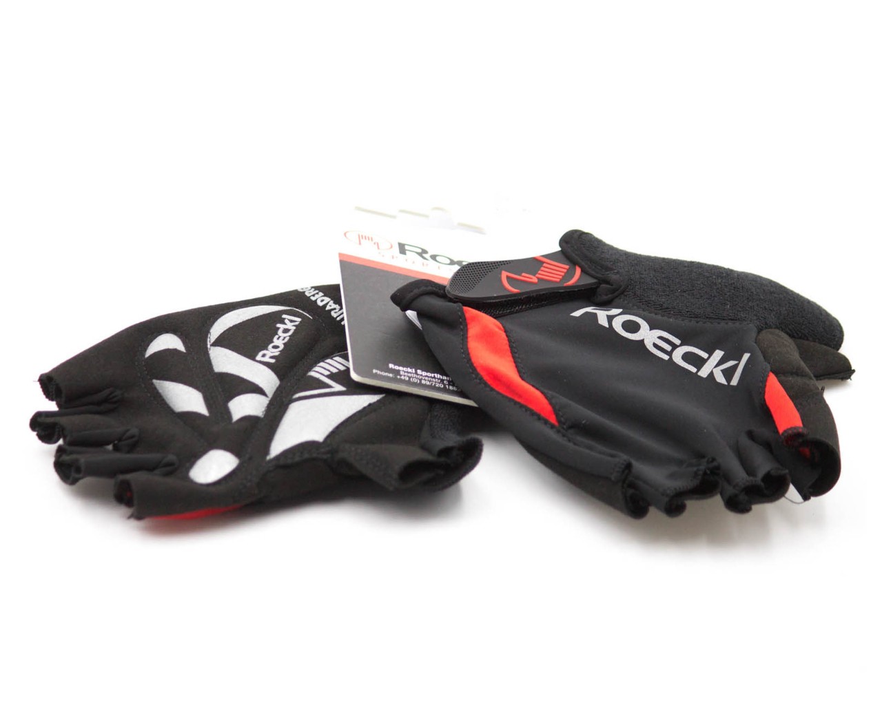 Roeckl Bike Performance Handschuhe Baku 2020 kurzfinger | schwarz-rot