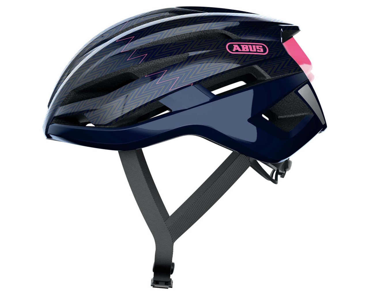 Abus StormChaser Road Bike Helmet | zigzag blue
