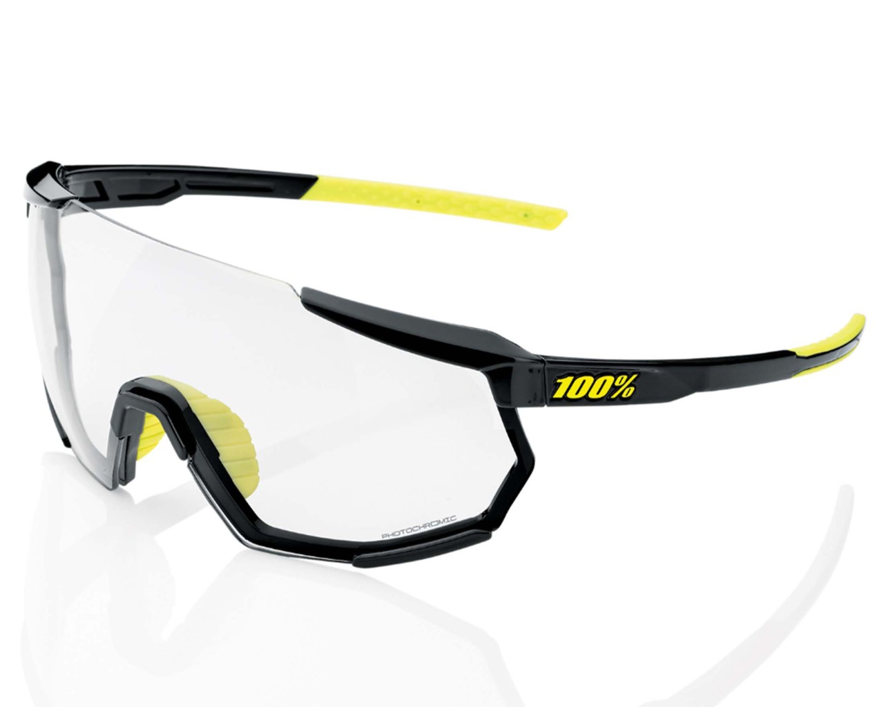100% Racetrap - 3.0 Photochromic Lens Fahrrad Sonnenbrille | gloss black
