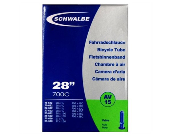 Schwalbe 28" tube AV15 | 27/28x3/4-1 1/8" 18/28-622/630 | 40 mm Schrader