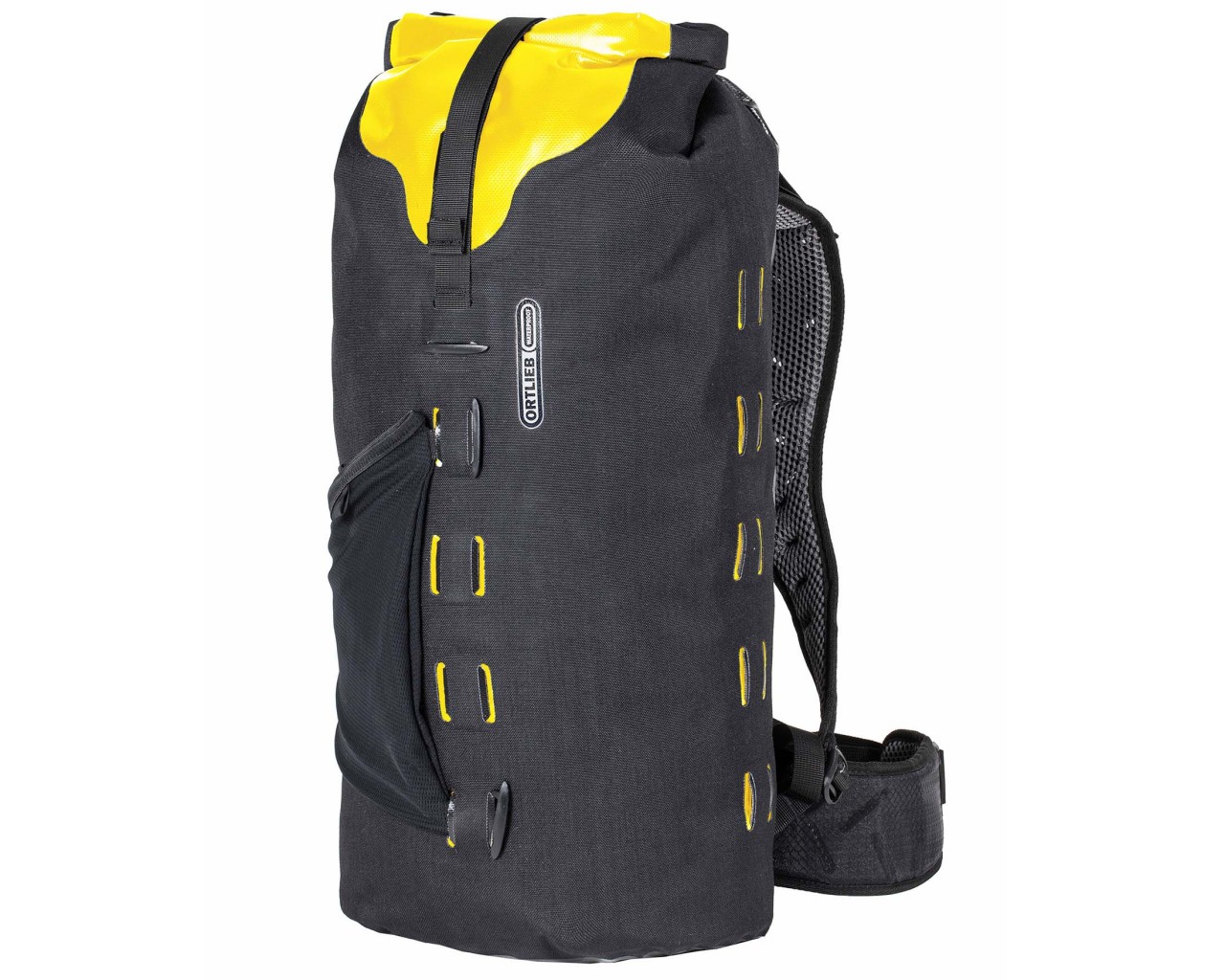 Ortlieb Gear-Pack 25 liter waterproof dry bag/backpack | black-sunyellow