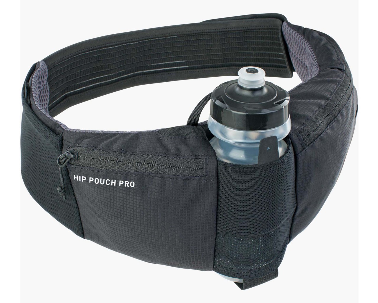Evoc Hip Pouch Pro + Trinkflasche 0.55 Liter - Hüftgurttasche | black