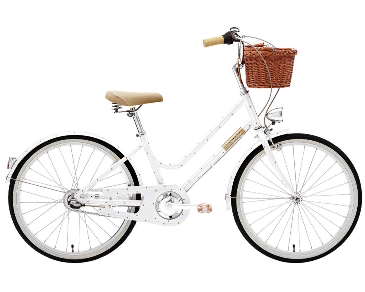 Creme Cycles Mini Molly 3-speed 24" City Girl Bycicle | gold chic
