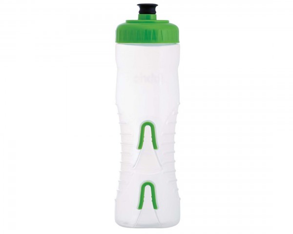 Fabric Wasserflasche mit integriertem Halter 750 ml | clear-green