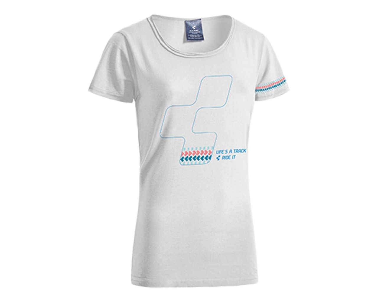Cube WLS T-Shirt Icon | white n blue n rose
