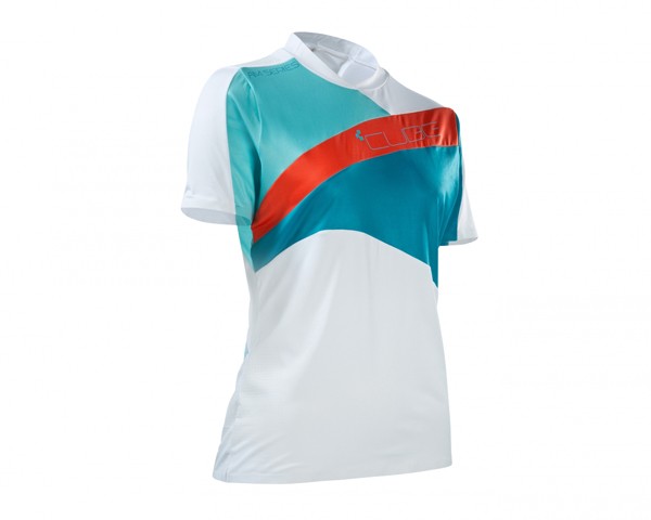 Cube AM WLS Roundneck Jersey short sleeve | white/blue