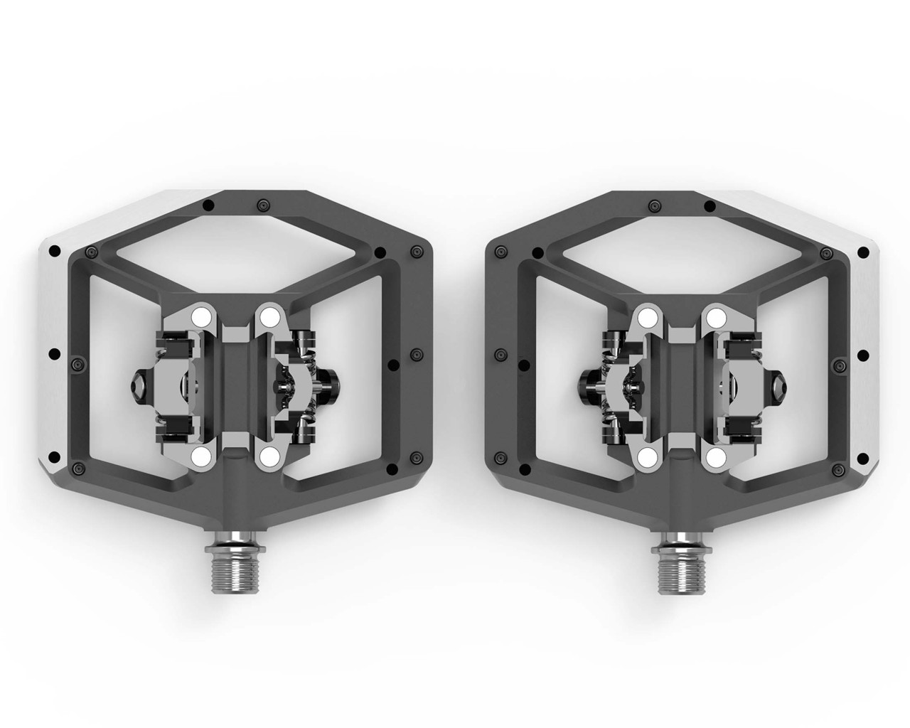 Cube ACID Pedals CLICK A2-ZP X Actionteam (pair) | grey n orange