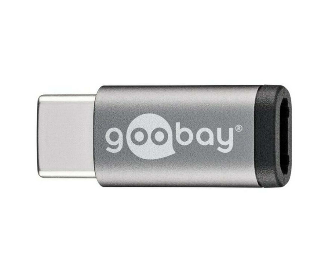 Goobay USB-C zu USB 2.0 Micro-B Adapter | grey