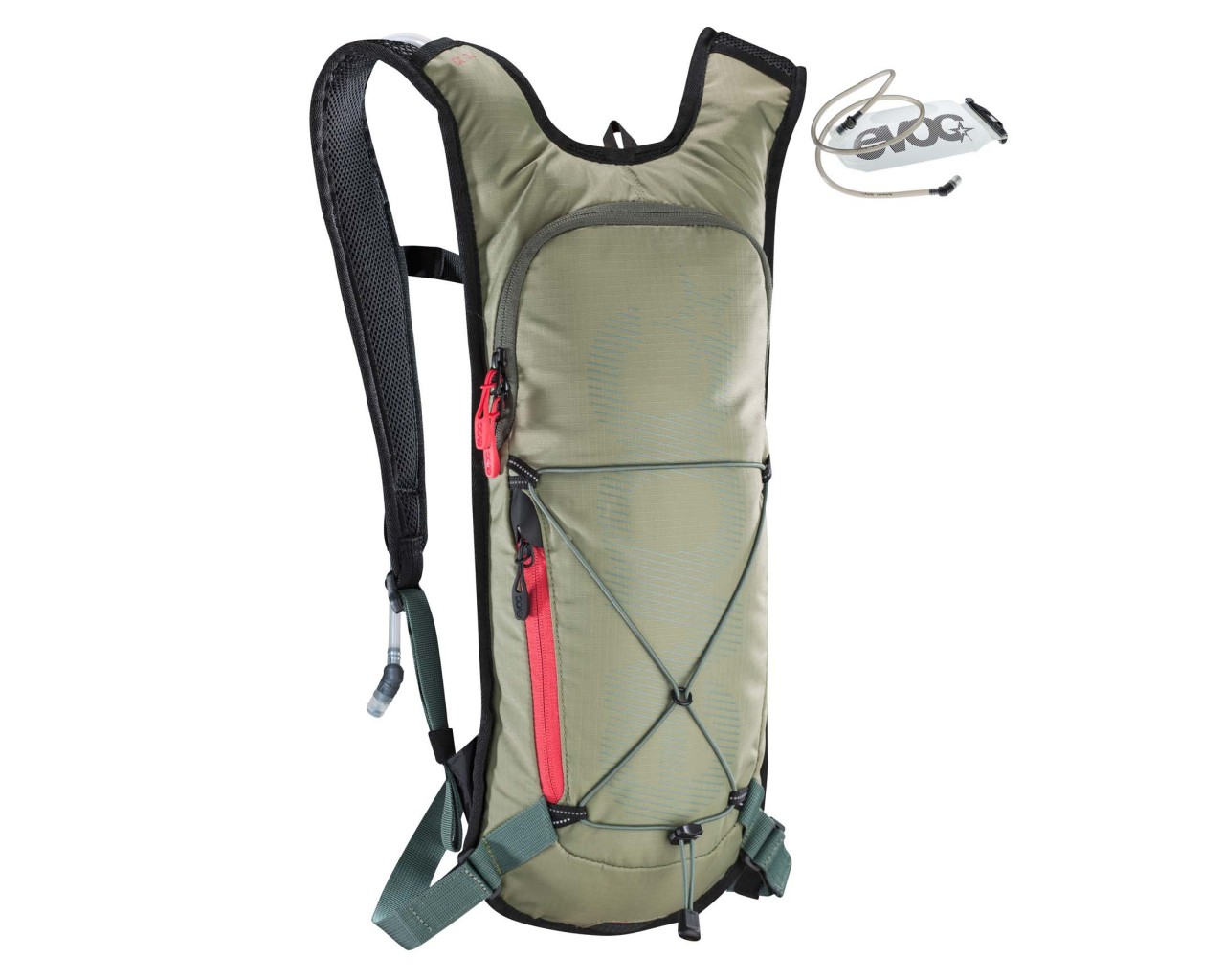Evoc CC 3 litres cycle backpack + 2 litres bladder | light olive