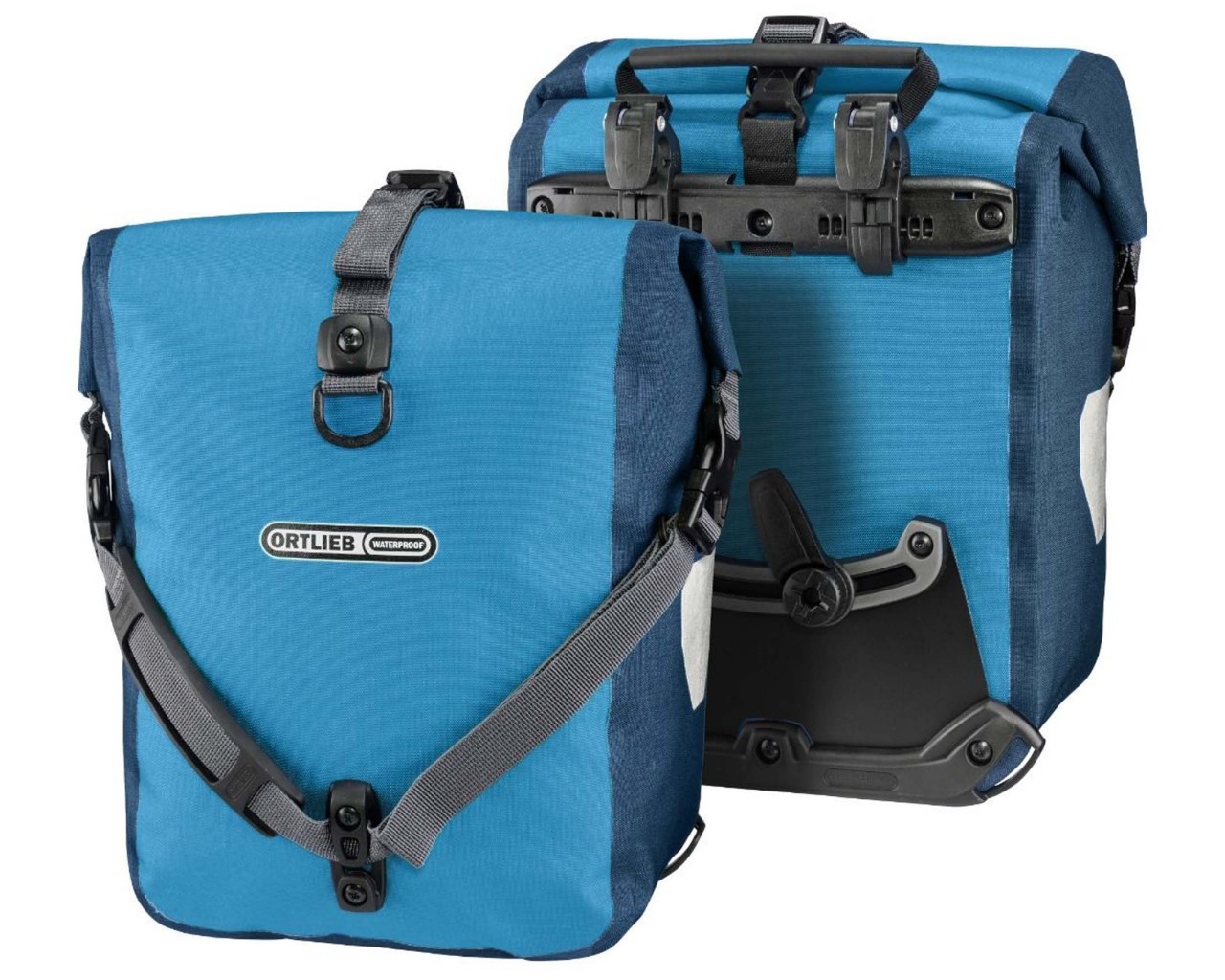 Ortlieb Sport-Roller Plus QL2.1 waterproof Bike bag (pair) PVC-free | dusk blue-denim