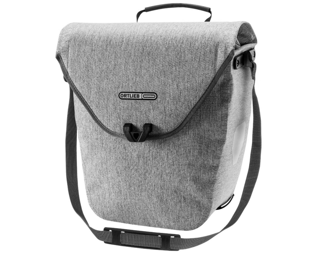 Ortlieb Velo-Shopper QL2.1 - 18 Liter wasserdichte Fahrradtasche (Einzeltasche) PVC-frei | cement