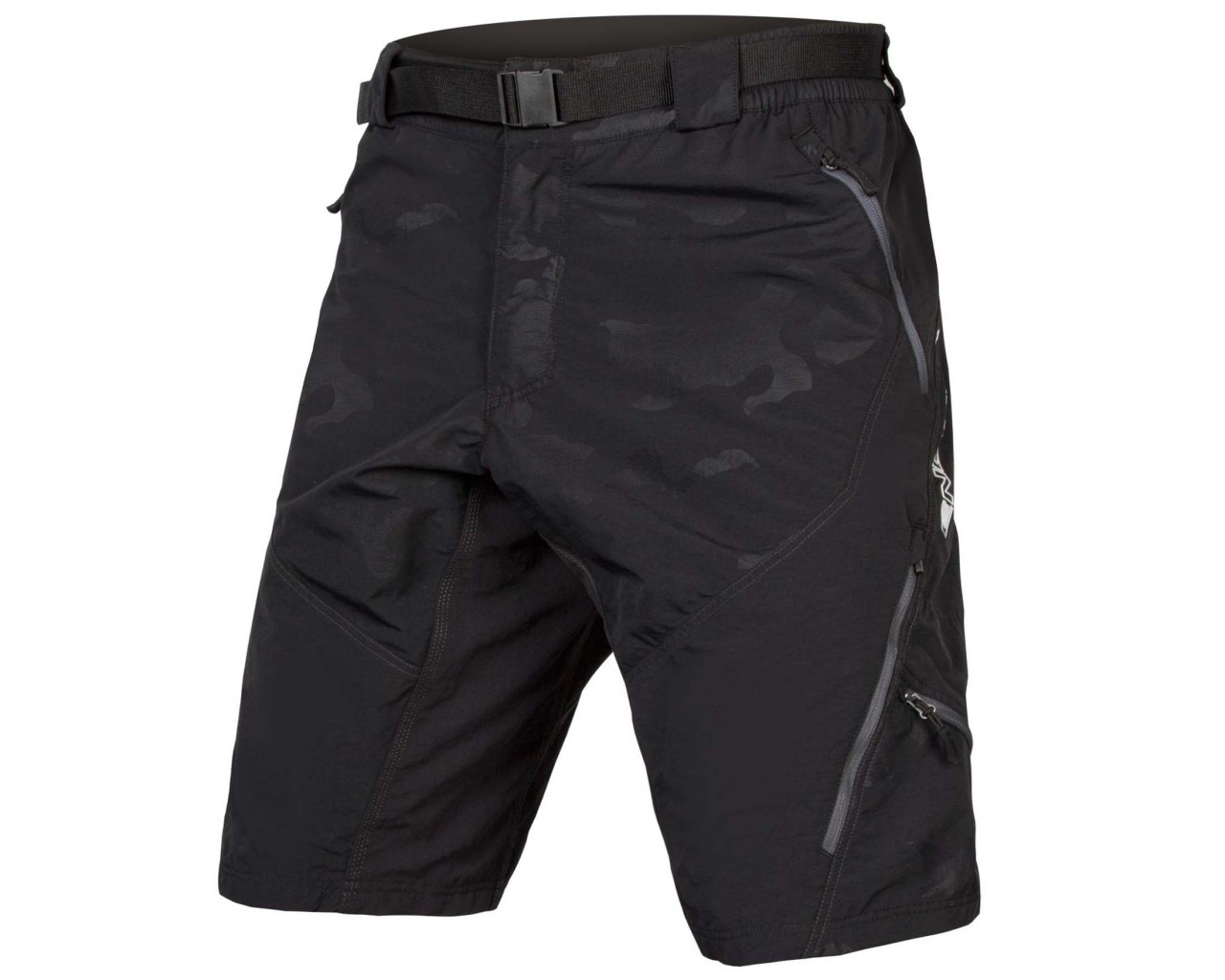 Endura Hummvee II shorts with 200-series pad | black camo