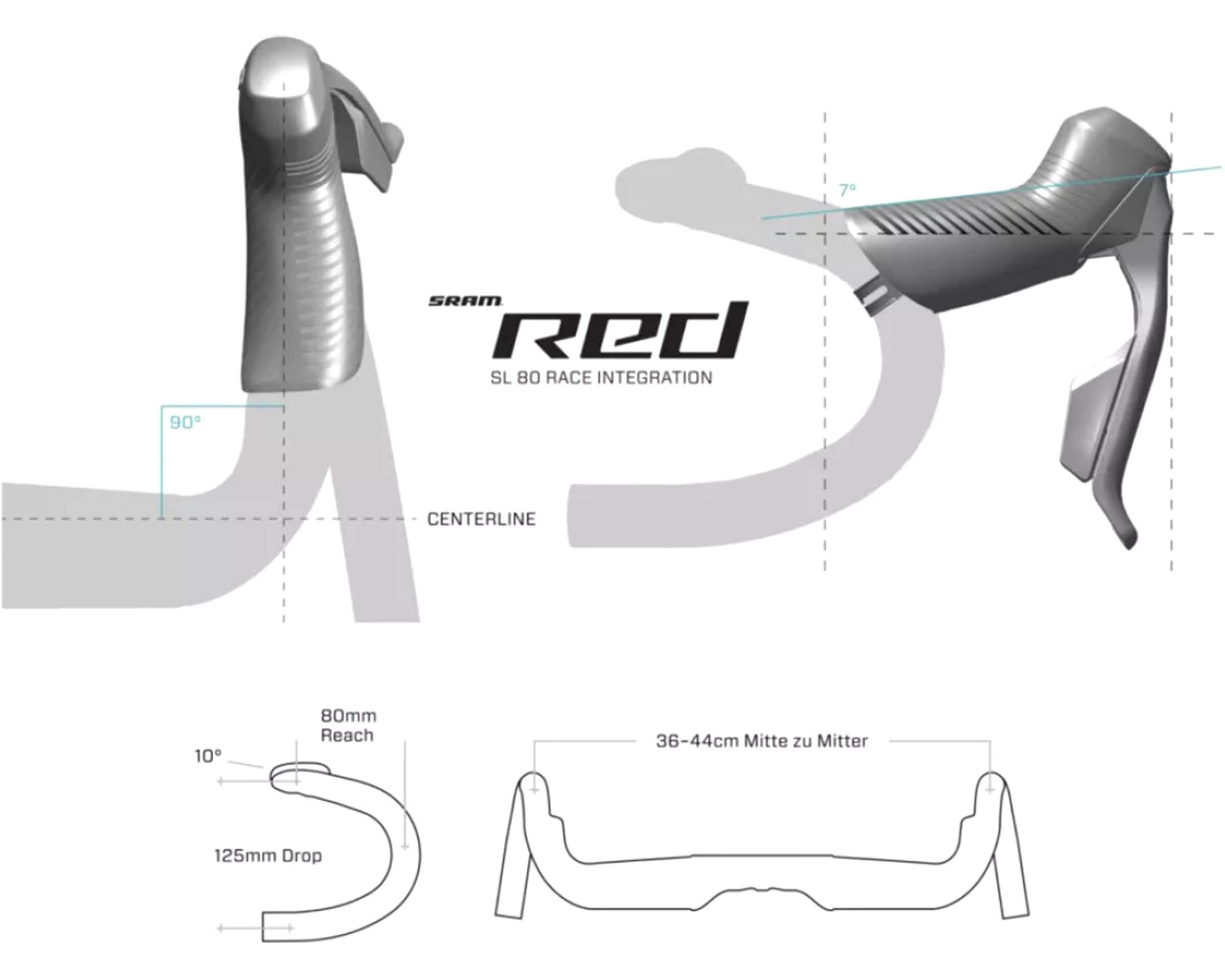 ZIPP SL 80 Race - Carbon Road Handlebar | black | Road Bike