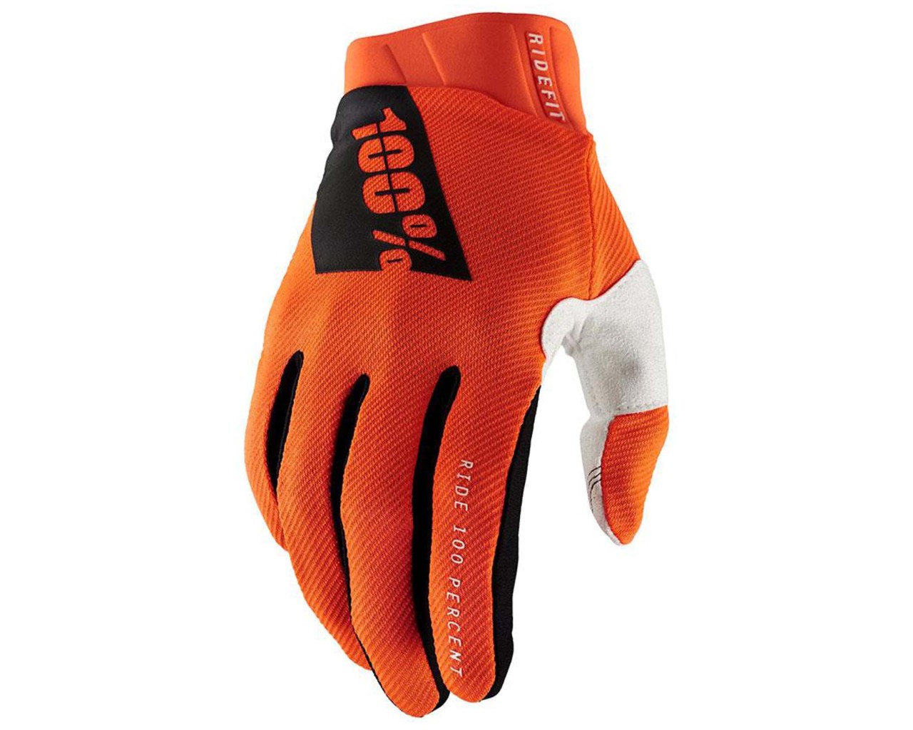 100% Ridefit Gloves (SP21) | fluo orange