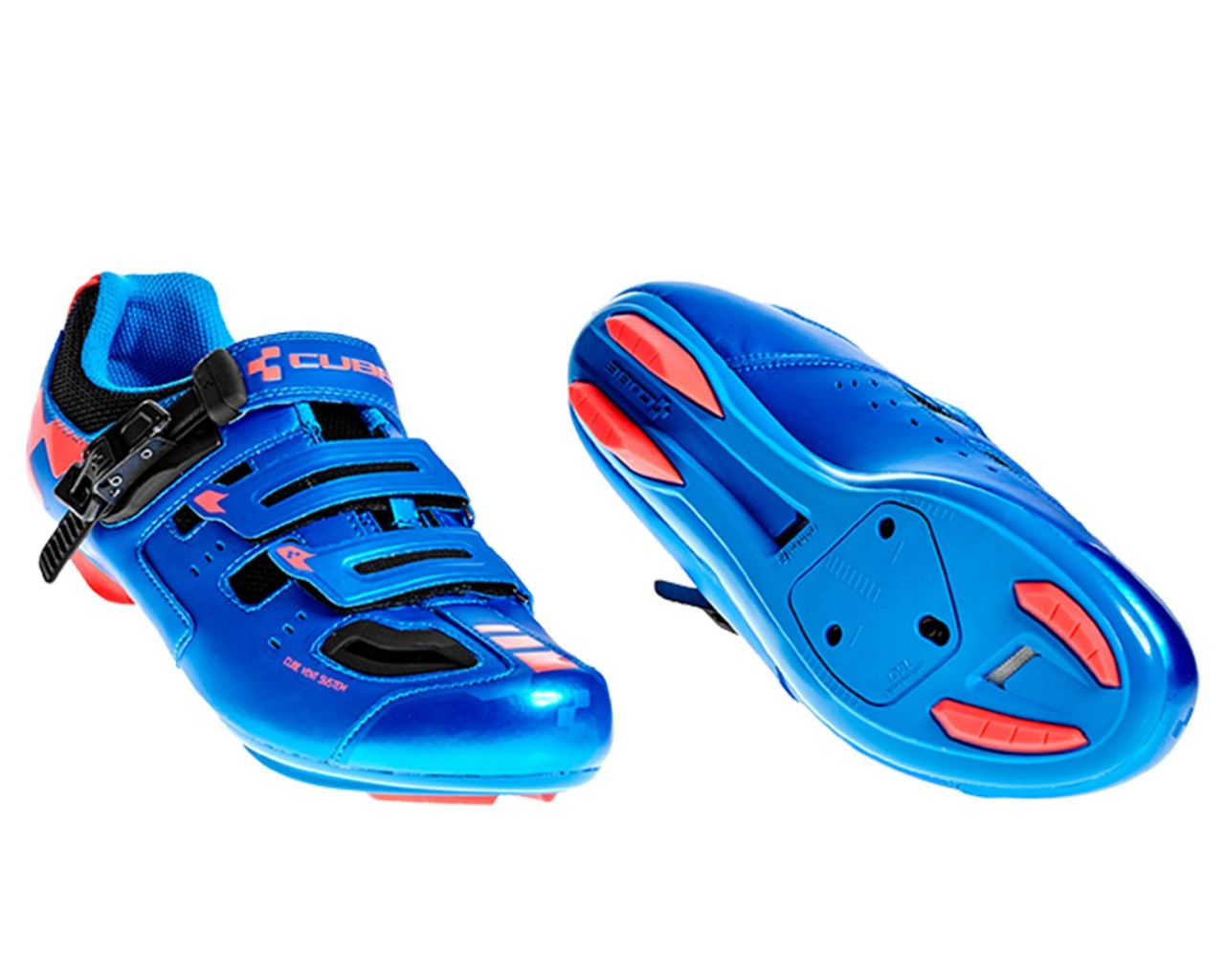 Cube Shoes ROAD PRO | blue n flashred