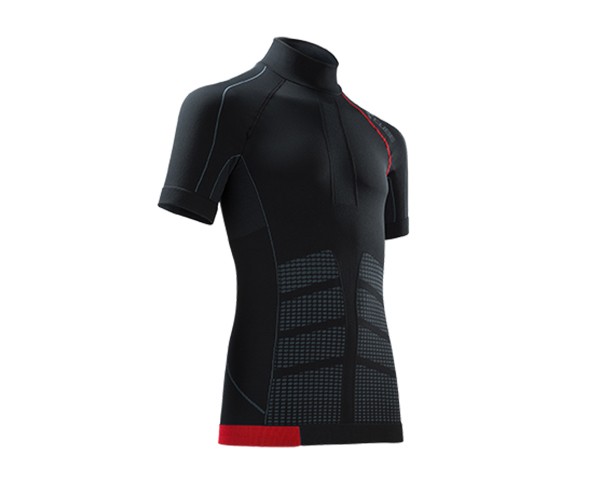 Cube Baselayer cold contitions S/S Blackline | black/grey/red