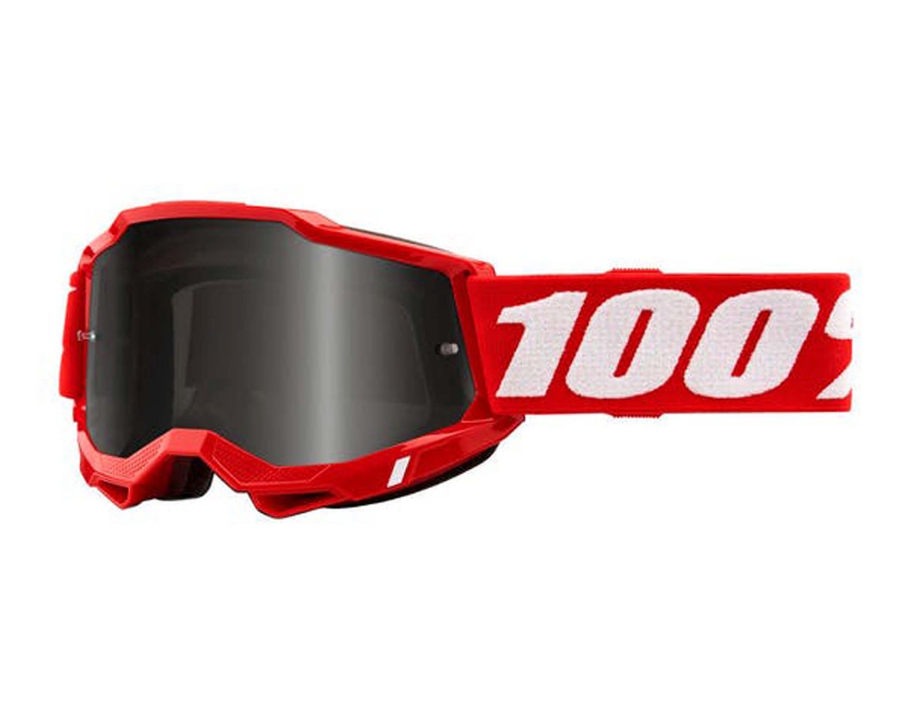 100% Accuri Generation 2 goggle - anti fog mirror lens | neon red