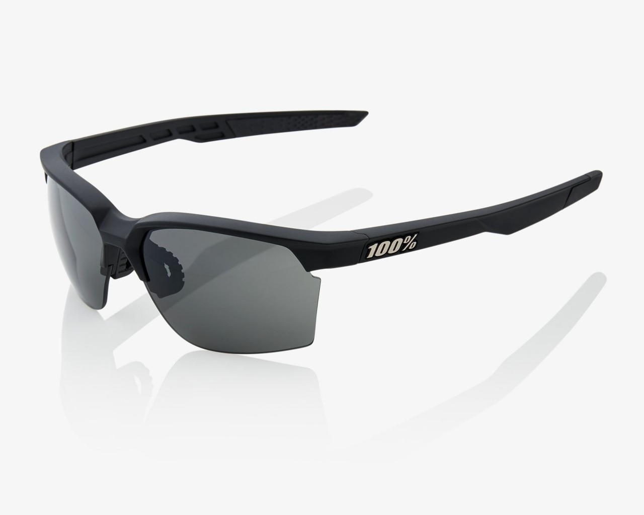 100% Sportcoupe - Smoke Lens Fahrrad Sonnenbrille | soft tact black
