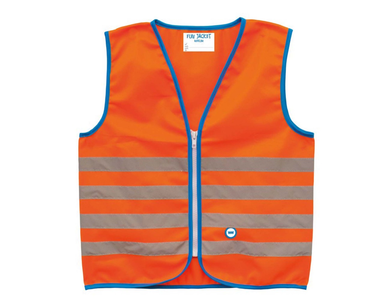 Wowow Fun Jacket - signal vest for Kids | orange-reflect