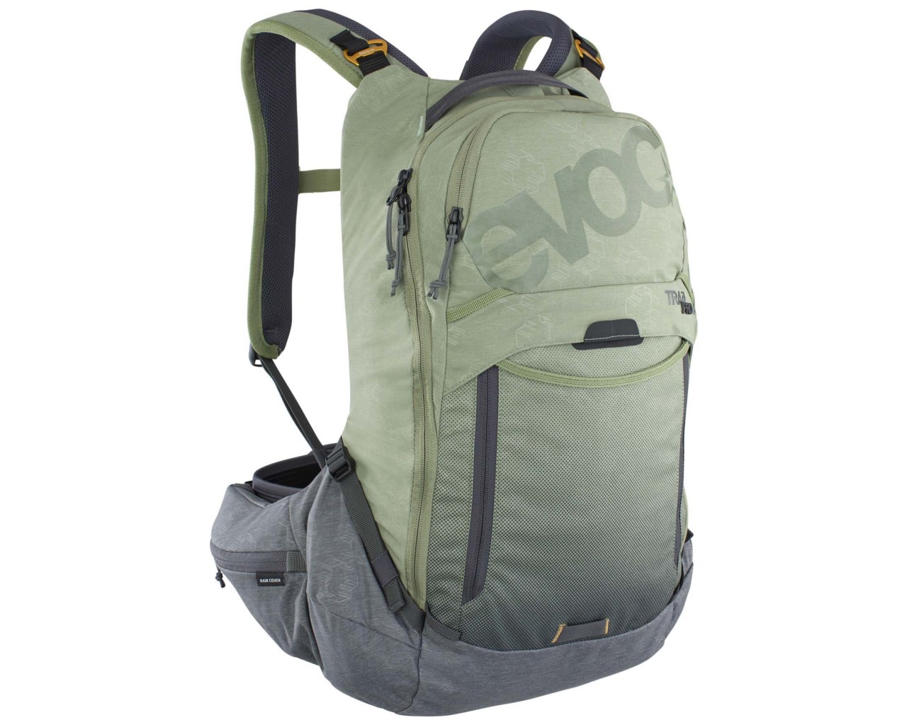 Evoc Trail Pro 16 litres Protector backpack | light olive-carbon grey