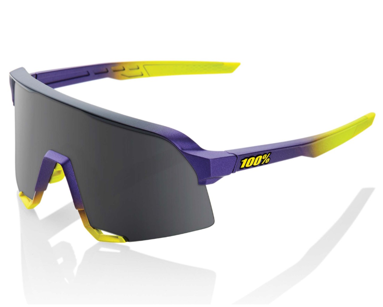 100% S3 - Smoke Brillenglas Sport Sonnenbrille | matte metallic digital brights