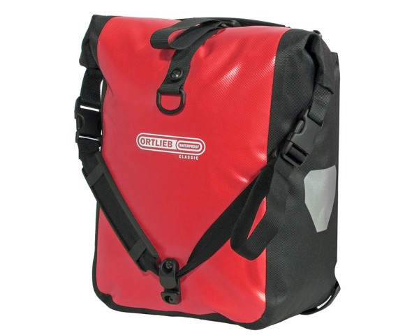 Ortlieb Front-Roller Classic QL2.1 waterproof cycle bags (pair) | red-black