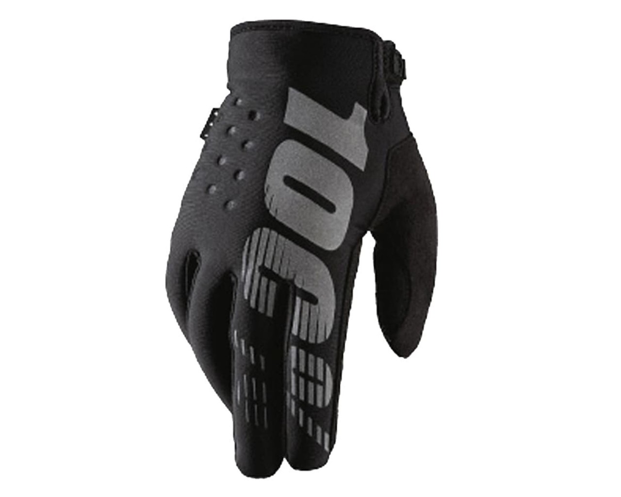 100% Brisker Cold Weather Women Gloves | black-grey