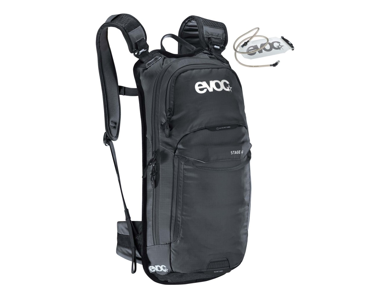 Evoc Stage 6 litres cycle backpack + 2 litres bladder | black