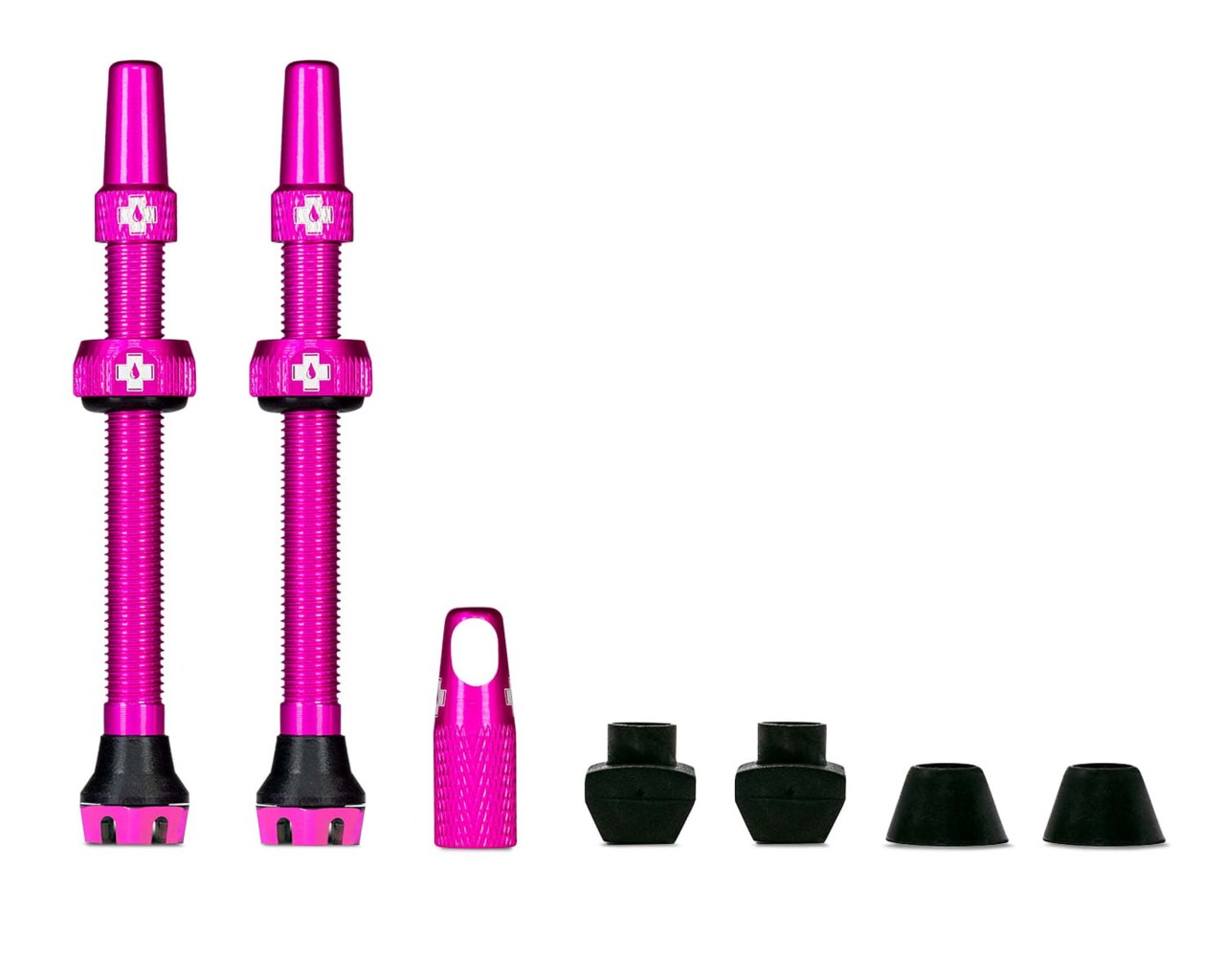 Muc-Off Tubeless Ventil-Kit V2 Universal für MTB & Rennrad | pink